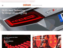 Tablet Screenshot of osram-oled.com